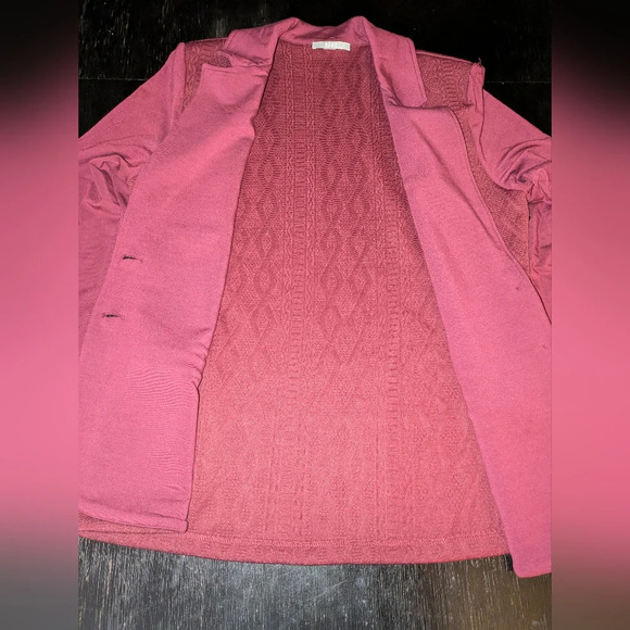 Tart Wine Red Women's Blazer Size L EUC - Picture 3 of 8